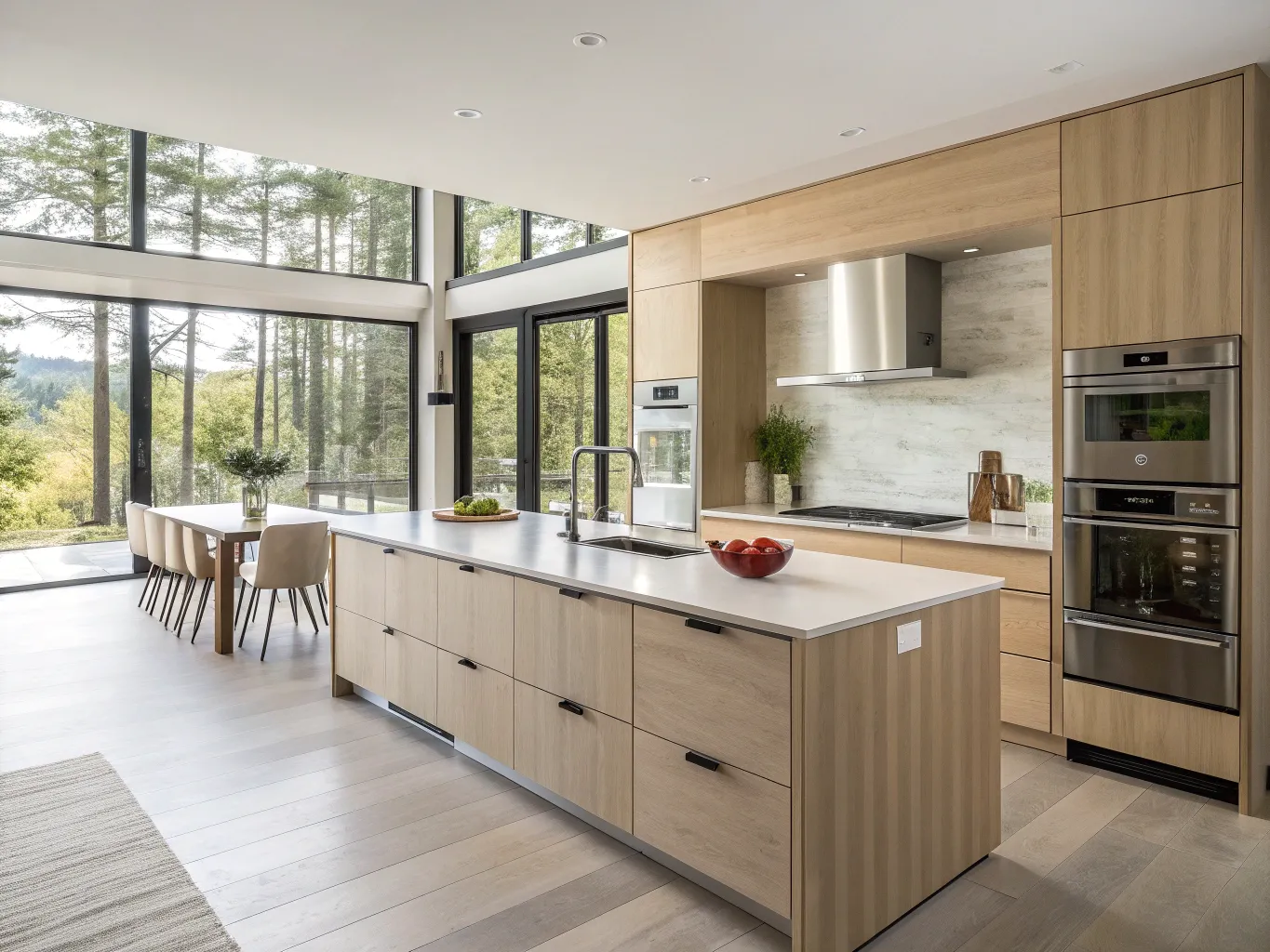 Skandinavisk køkken med moderne detaljer