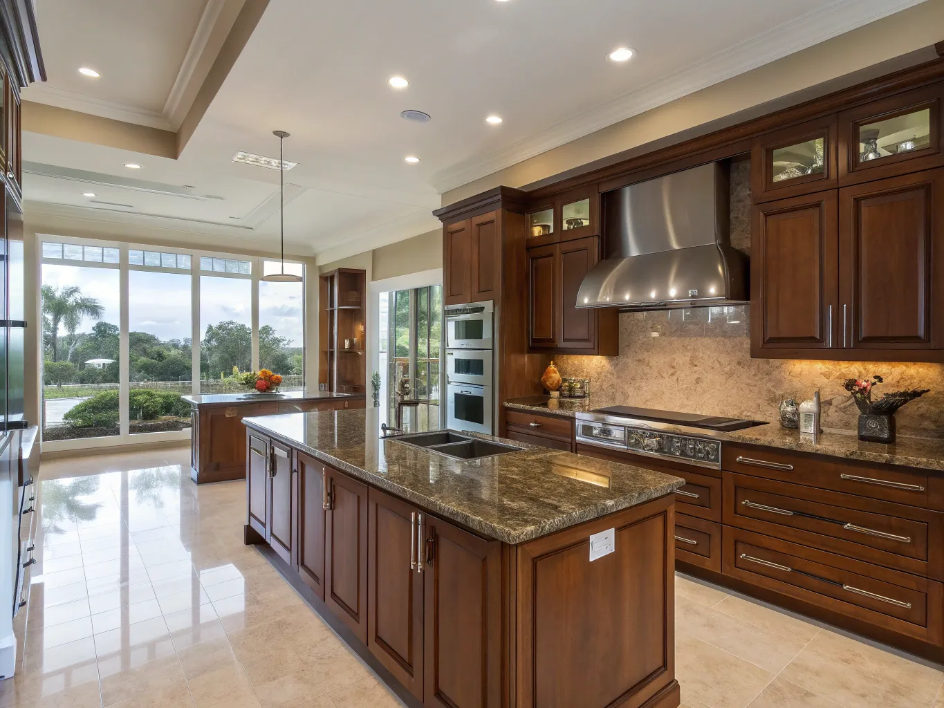 Eksklusivt køkken med højkvalitetsmaterialer