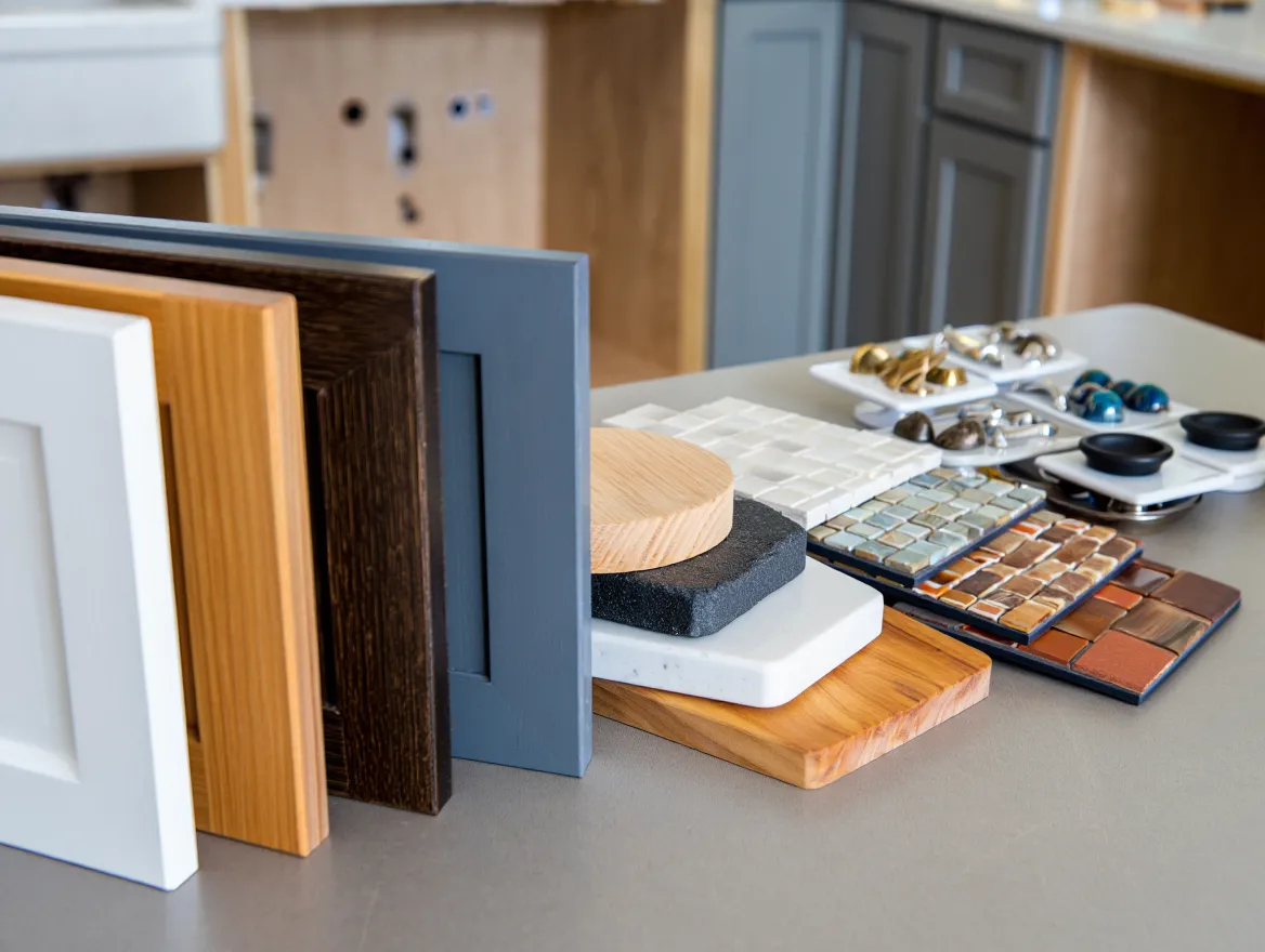 Materialprøver til køkkendesign